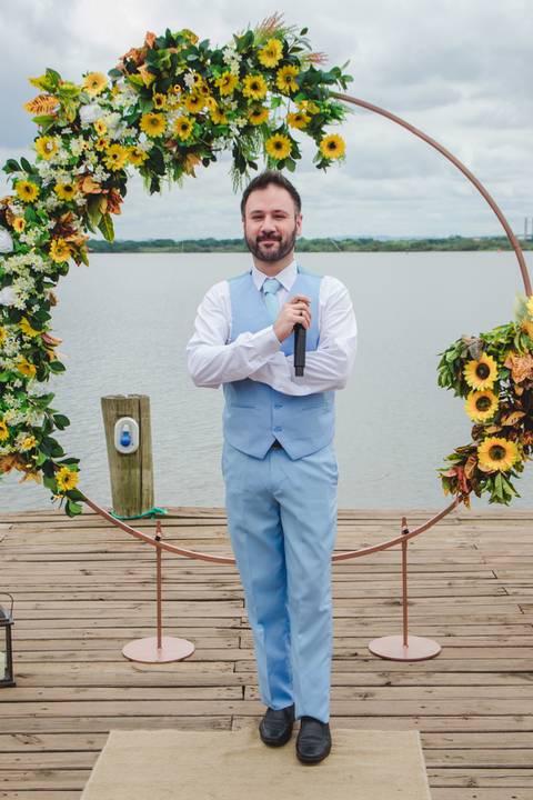 Celebrante de casamento Elton Yorick no Canto da ilha em Porto Alegre '