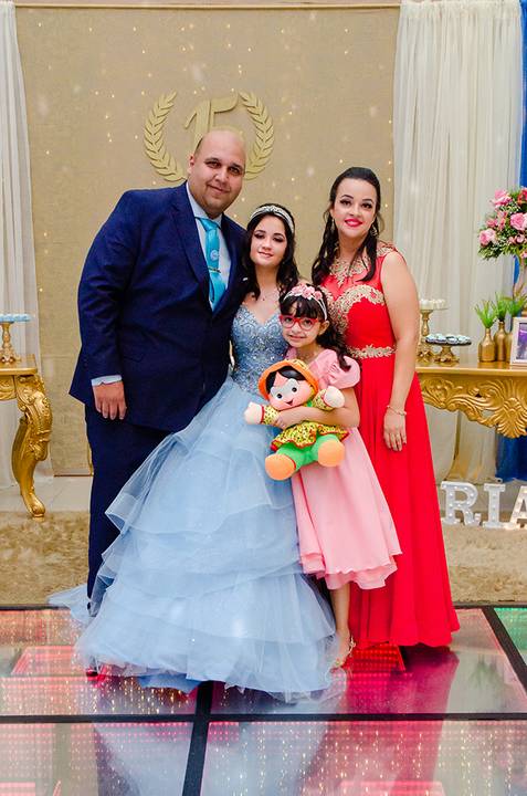 Festa 15 anos no Gran Fiesta Canoas família'