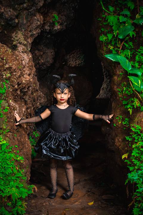 Ensaio fotográfico infantil Malévola Valentina  
Fotografia Wallace Nunes'