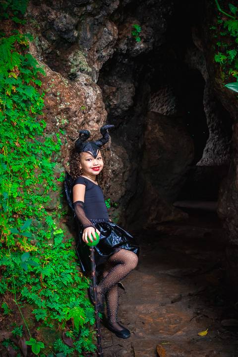 Ensaio fotográfico infantil Malévola Valentina  
Fotografia Wallace Nunes'