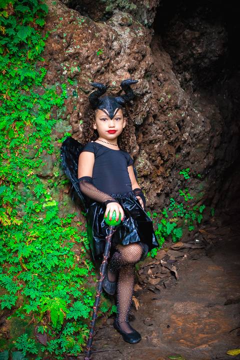Ensaio fotográfico infantil Malévola Valentina  
Fotografia Wallace Nunes'