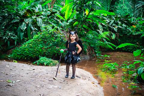 Ensaio fotográfico infantil Malévola Valentina  
Fotografia Wallace Nunes'