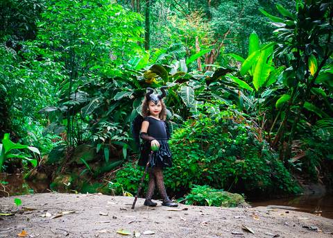 Ensaio fotográfico infantil Malévola Valentina  
Fotografia Wallace Nunes'