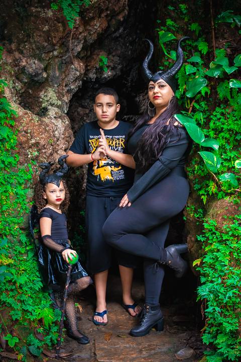 Ensaio fotográfico infantil Malévola Valentina  
Fotografia Wallace Nunes'