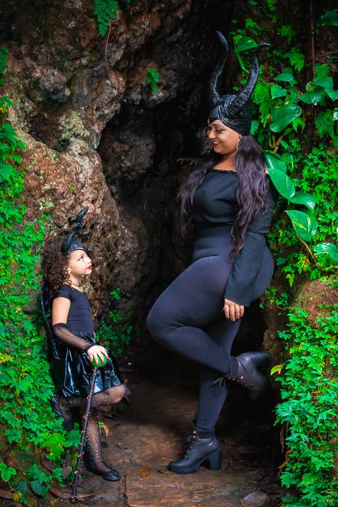 Ensaio fotográfico infantil Malévola Valentina  
Fotografia Wallace Nunes'