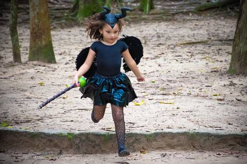 Ensaio fotográfico infantil Malévola Valentina  
Fotografia Wallace Nunes'