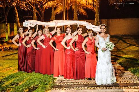 Madrinhas da noiva, fotos de poses noiva com suas madrinhas no dia do casamento '