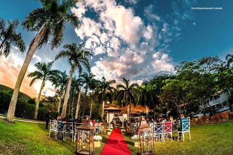 Casamento a tarde Manto Verde Festas'