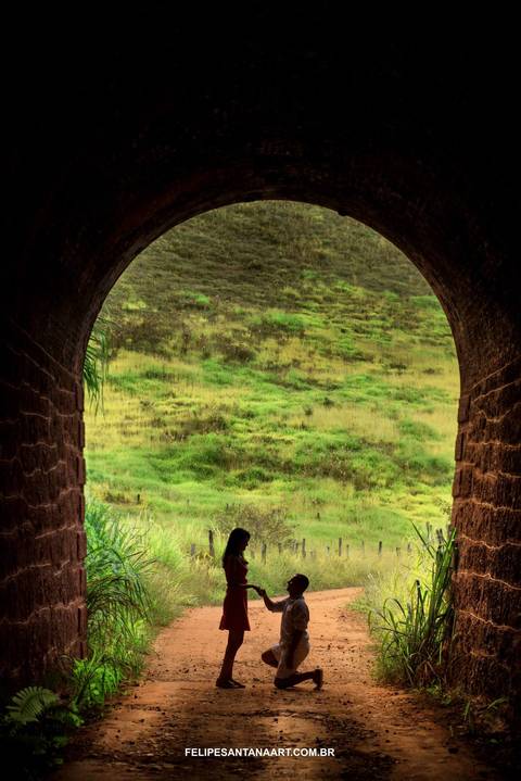 fotografia de silhueta no pré casamento'