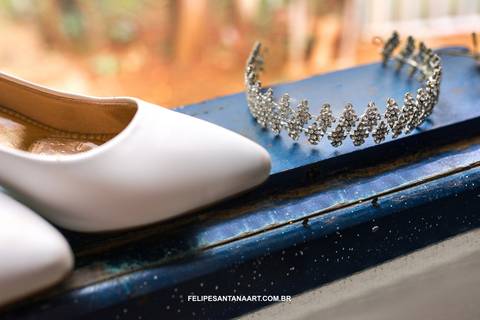 Sapado da noiva no casamento'