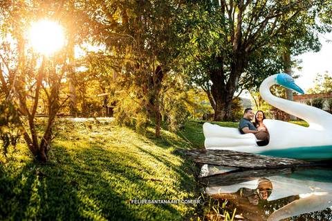 foto de pre casamento com pedalinho '