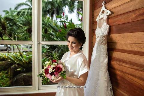 bouquet da noiva no making of'