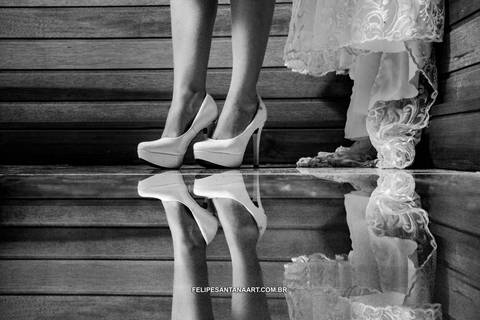 foto do sapato da noiva felipe santana art'