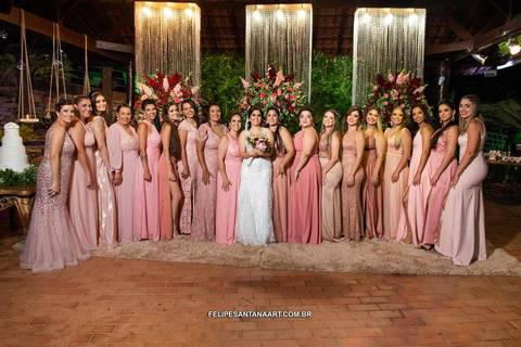 fotos madrinhas da niova'