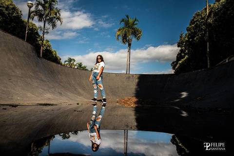 Pista de esqueite em Catauases MG, ensaio de 15 anos'