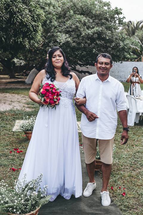 entrada da noiva em fotografia de casamento são luís'