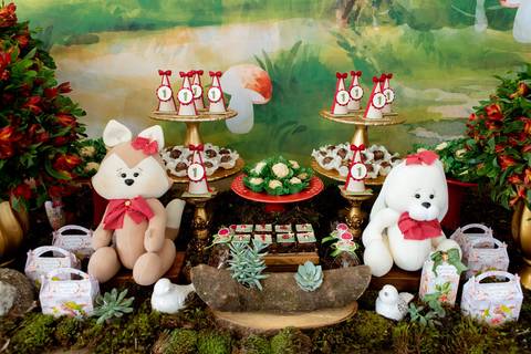 aniversario 01 ano tema bosque detalhe decoração'