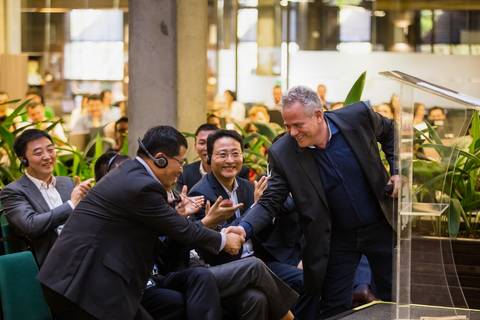 fotografia institucional e corporativa de dois diretores executivos em londrina.'