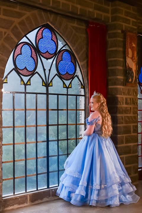 fotos de 15 anos em um castelo'