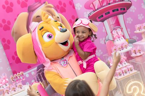 Fotografia profissional de festa infantil Patrulha Canina Skye'