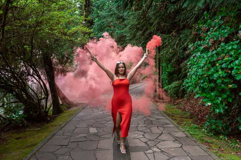 debutante em ensaio fotografico em gramado'