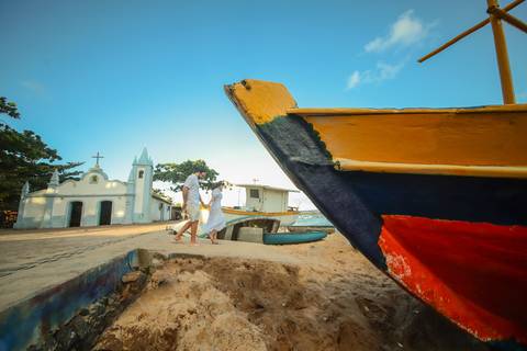 Ensaio romântico na Bahia: Fernanda disse 'sim'! Descubra a surpresa de noivado de Diogo em um cenário paradisíaco.'