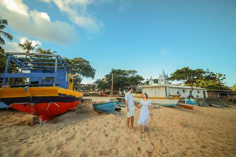 Ensaio romântico na Bahia: Fernanda disse 'sim'! Descubra a surpresa de noivado de Diogo em um cenário paradisíaco.'
