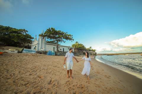 Ensaio romântico na Bahia: Fernanda disse 'sim'! Descubra a surpresa de noivado de Diogo em um cenário paradisíaco.'