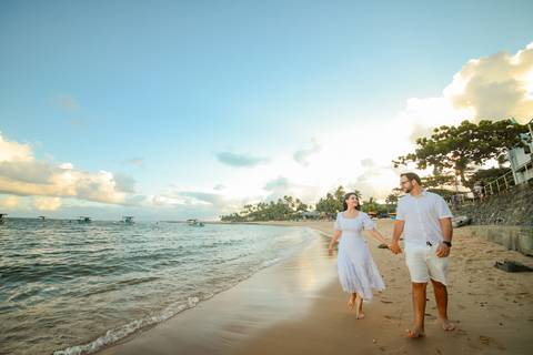 Ensaio romântico na Bahia: Fernanda disse 'sim'! Descubra a surpresa de noivado de Diogo em um cenário paradisíaco.'