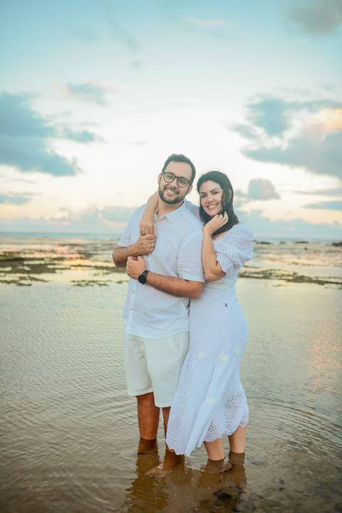 Romance na Bahia: Pedido de casamento surpresa de Diogo para Fernanda em um ensaio fotográfico encantador. Emoção e amor eternizados. Praia do Forte-Ba, Foto da Hora por Waldyr Lantyer'