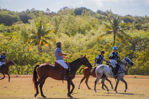 Polo, o esporte equestre que combina velocidade e estratégia. Confira as fotos das emocionantes partidas do V Torneio Polomar no Polo Club, Praia do Forte.'