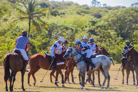 Polo, o esporte equestre que combina velocidade e estratégia. Confira as fotos das emocionantes partidas do V Torneio Polomar no Polo Club, Praia do Forte.'