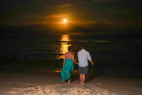 pedido de casamento especial na praia, ensaio fotográfico ao luar, fotógrafo para momentos inesquecíveis Bahia, pedido de casamento ao lado do Projeto Tamar, fotos mágicas na praia de noite, ensaio ao nascer da lua na praia, fotógrafo para pedidos de casa'