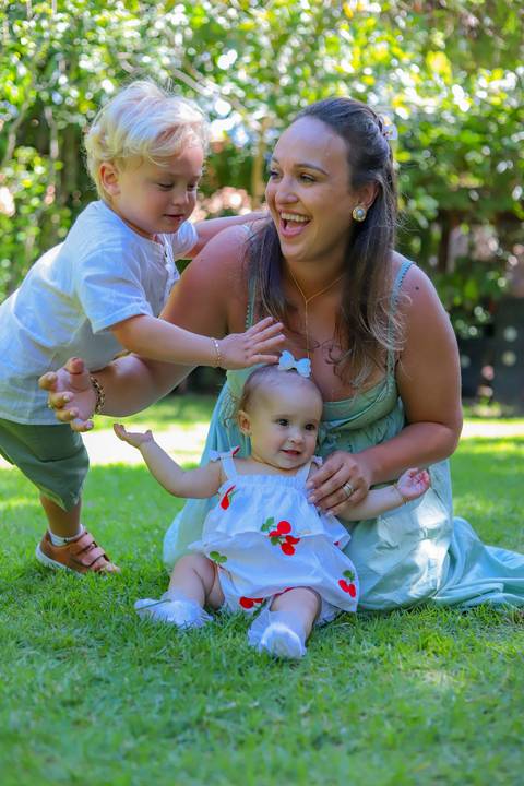 Detalhes da decoração e do ambiente da pousada onde aconteceu a comemoração do batismo.

'