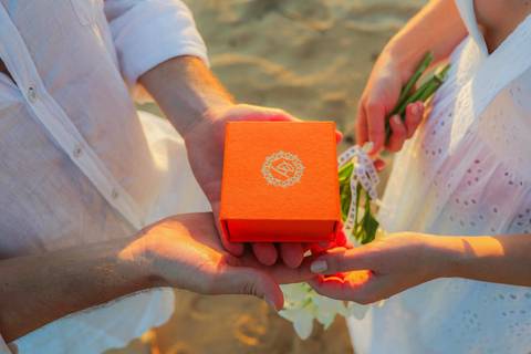 O que fazer em Praia do Forte Bahia, Fotógrafo em PRAIA DO FORTE BAHIA, WALDYR LANTYER Noivos caminhando na areia da Praia do Forte durante o pôr do sol, celebrando um casamento intimista na praia na Bahia.'