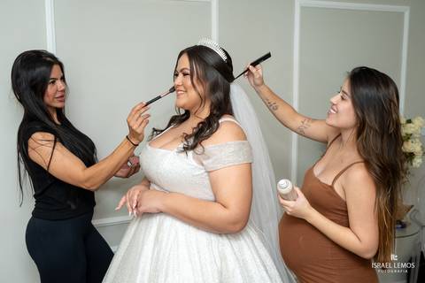 simone e mariana maquigem e cabelo em para de minas noivas'