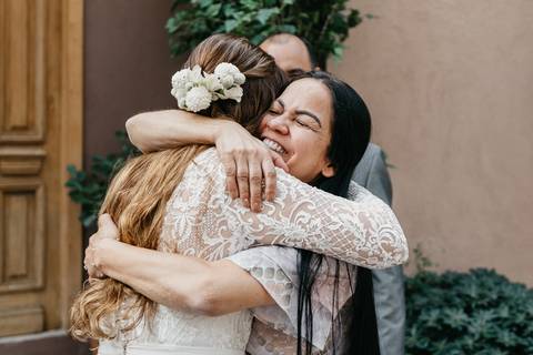 elopement wedding casamento a dois em sao paulo sitio sao jorge sao bernardo do campo votos noivos fotografo de casamento de dia diurno decoracao rustica paleta verde e branca casamento buque da noiva '