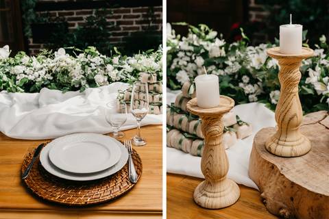 elopement wedding casamento a dois em sao paulo sitio sao jorge sao bernardo do campo votos noivos fotografo de casamento de dia diurno decoracao rustica paleta verde e branca casamento buque da noiva '