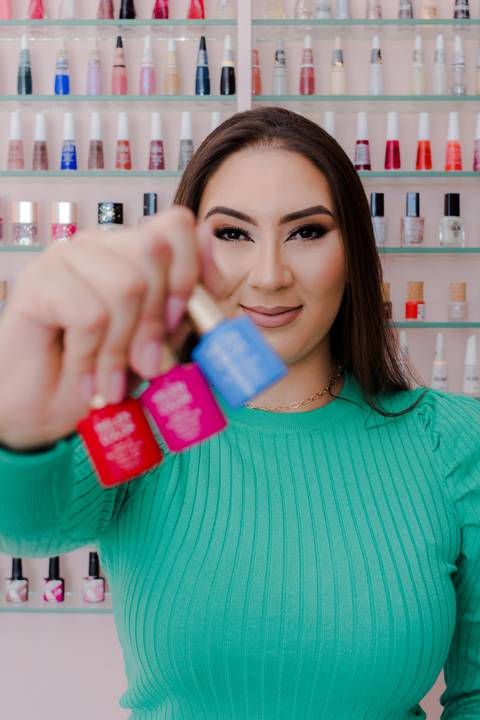 foto criativa nail designer'