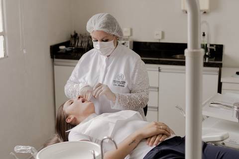 foto criativa dentista'