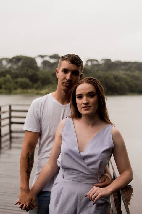 ensaio casal parque lago azul'