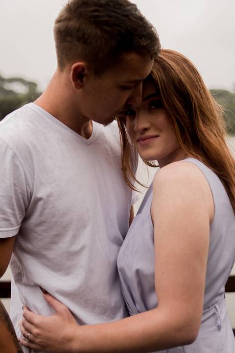 ensaio casal parque lago azul'