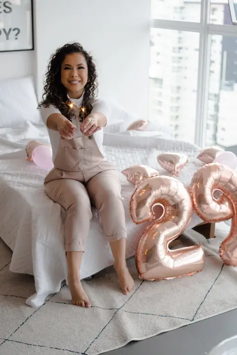 ensaio feminino de aniversário'