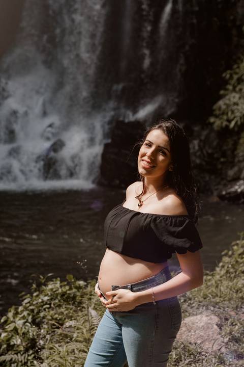 ensaio na cachoeira Salto do Sagrado'