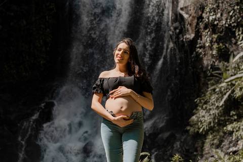 ensaio na cachoeira Salto do Sagrado'