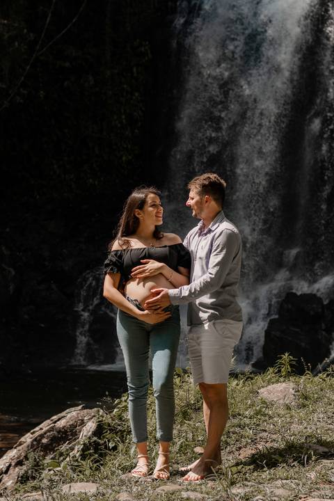 ensaio na cachoeira Salto do Sagrado'