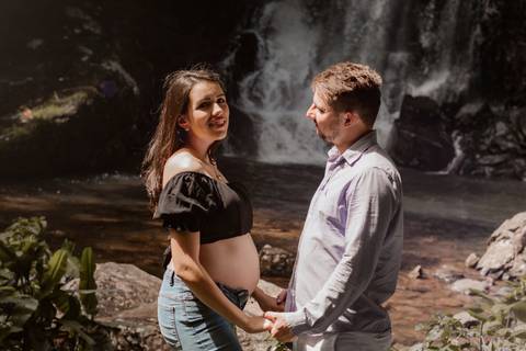 ensaio na cachoeira Salto do Sagrado'