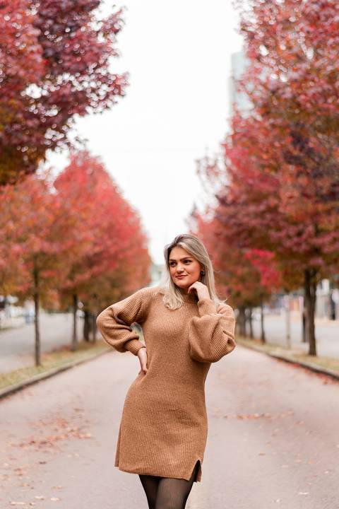 foto na rua do outono '