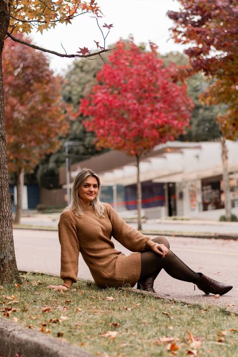 foto na rua do outono '