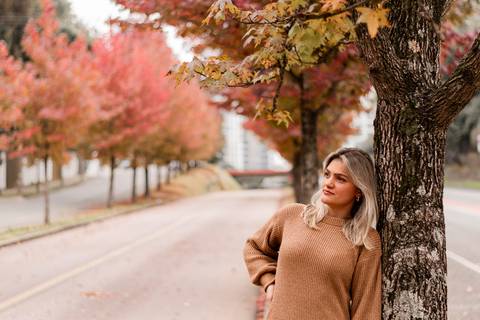 foto na rua do outono '